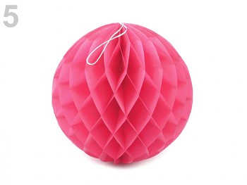 Dekorační papírová koule 25cm / pink