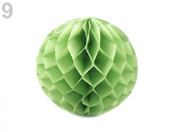 Dekorační papírová koule 25cm / pastel green