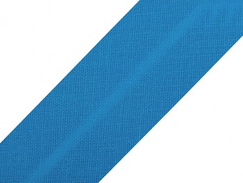 Single Fold Bias Binding cotton width 30mm / Bluesteel / 1m