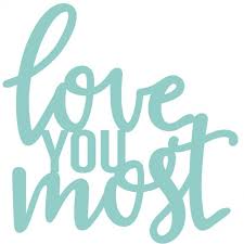 Love You Most / kovové šablony