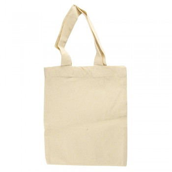 Cotton bag 25x21cm beige