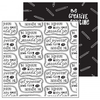 Scrapbook paper / 12x12" / beautiful