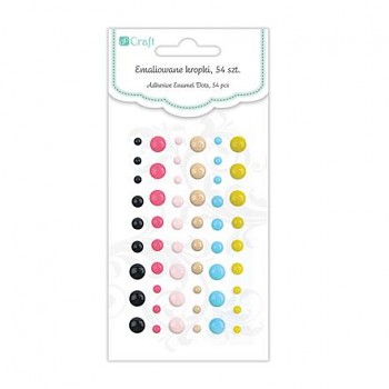 Adhesive Enamel Dots / 54pcs / Positive Life