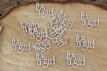 Chipboards - It's a girl / 12pcs