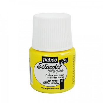 Setacolor Opaque / kolor tekstylne 45ml / Lemon Yellow 17