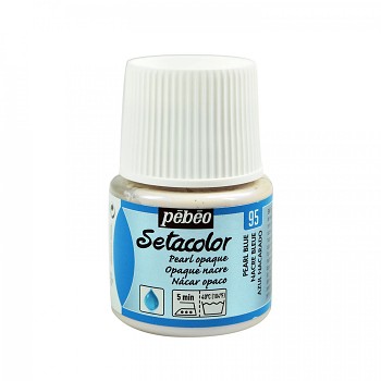 Setacolor Opaque / Textile Colour 45ml / Pearl blue 95