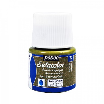 Setacolor Shimmer Opaque / Textilfarbe 45ml / Bronze 72