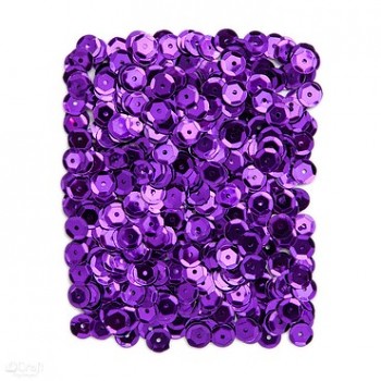 Metallic sequins / 15g / purple