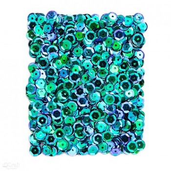 Opalescent sequins / 15g / dark green