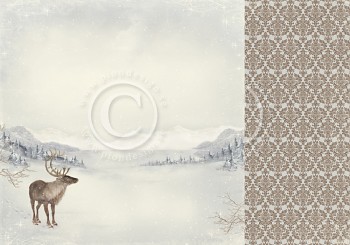 Santa’s reindeer / 12x12" / Greetings from the North Pole