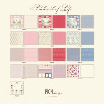 Patchwork of Life / 12x12" / 13szt / Paper Pack