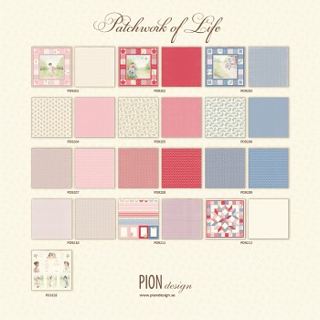 Patchwork of Life / 12x12" / 13pcs / Paper Pack