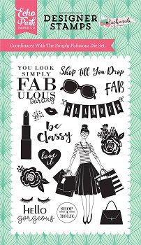 Fashionista Simply Fabulous Clear Stamps / transparentné razítka