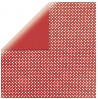 Scrapbooking Paper 12x12" Glitter Dots - red