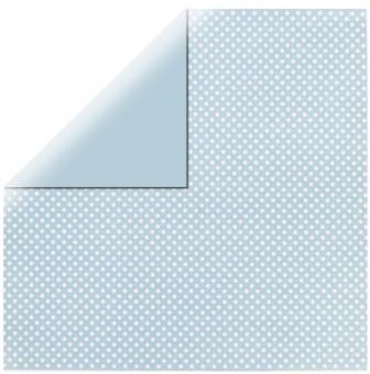 Scrapbookový papier 12x12" / Glitter Dots - light blue