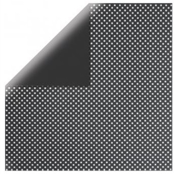 Scrapbookový papír 12x12" / Glitter Dots - black