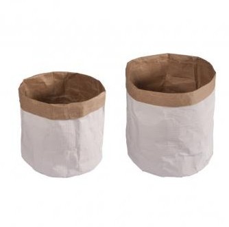 Paper sacks with round bottom / 2pcs