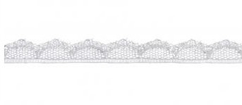 Lace ribbon white 11mm 