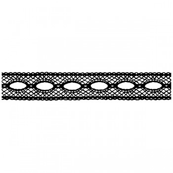 HD rubber Stamp 18x4cm / Lace with hole