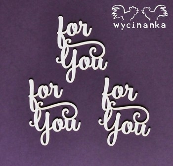 Chipboards - BEST WISHES - For you / 3pcs