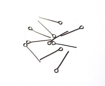 Eyepins / 20pcs / 20mm / platinum 