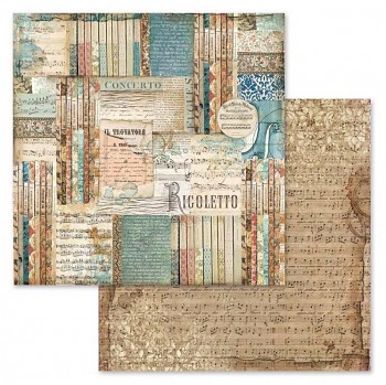 Scrapbooking paper / 12x12 / Music Rigoletto