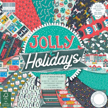 Jolly Holidays / 12x12 / 48pcs / Paper Pack