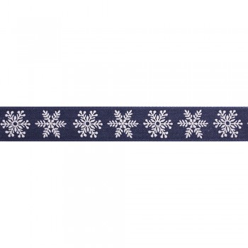 Stuha 25mm / Snowflakes / 1m