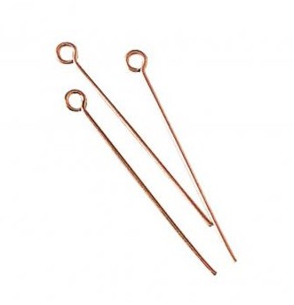 Upholstery pin / 15pcs / 35mm / pink gold