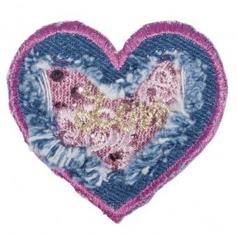 Patch Jeansheart 5,8cm zum Aufbügeln