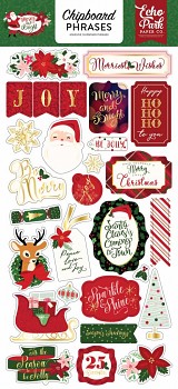 Merry & Bright / Chipboard Phrases / 6x12"