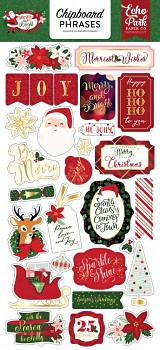 Merry & Bright / Chipboard Phrases / 6x12"  