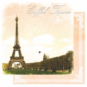 Scrapbookový papier / Eiffel Tower
