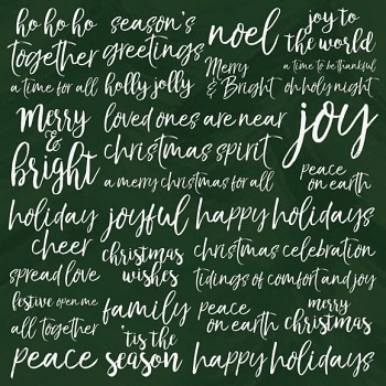 Scrapbookový papier 12x12" / Peace & joy / Delight