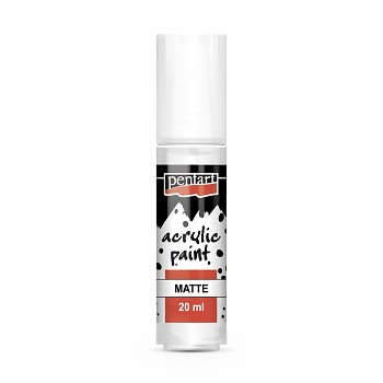 Pentart Acrylfarbe matt 20ml / titan weiß