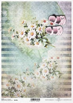 Ryžový papier na decoupage A4 / ITD R1396