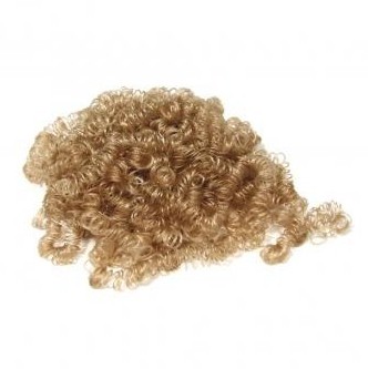 Mini curls of artificial hair / 14 g / blond