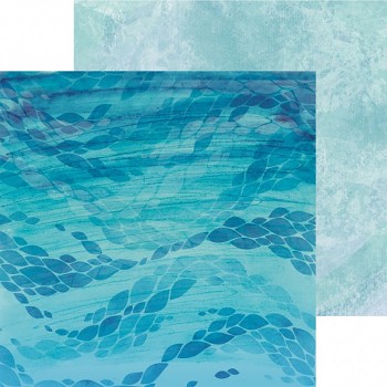 Scrapbookový papier 12x12" / Deep sea / Blue