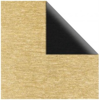 Scrap.-paper metallic effect, brushed, 30.5x30.5cm, 250g/m2, 2-sided, black/gold