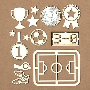 Chipboards - Soccer set / 11ks