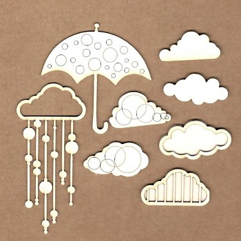 Chipboards - Set Rain / 10St.