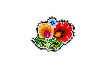 Folk pin / flower / 2,2 x 1,8 cm