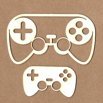 Chipboards - Gamepad / 10,5cm & 6,5cm / 2pcs