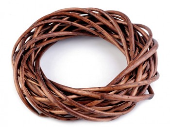 Wicker Wreath / 25cm / nut