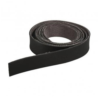 Leatherette tape flat / 138x2cm / black