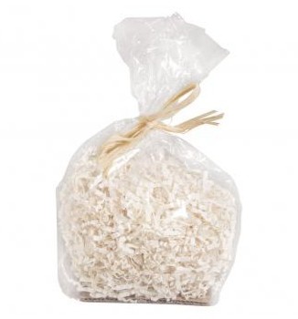 Paper decorative herbage, bag 50g, ivory