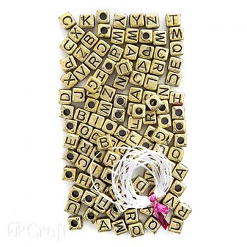 Beads - Letters / 5mm / 124pcs