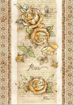 Rýžový papír na decoupage A3 / Flowers by Donatella Rose