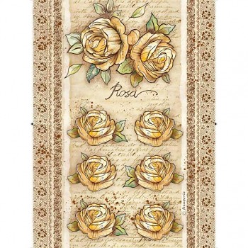 Rice decoupage paper A4 / Roses and Flowers by Donatella Rose