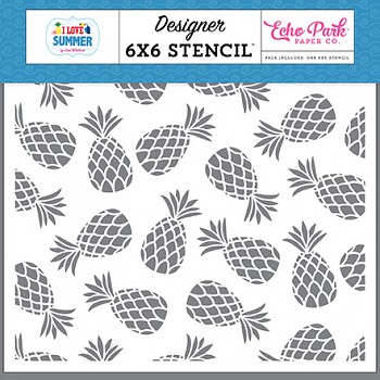 Stencil 6x6" / Pineapple Paradise